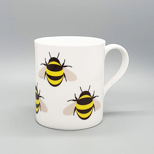 Bee bone china mug