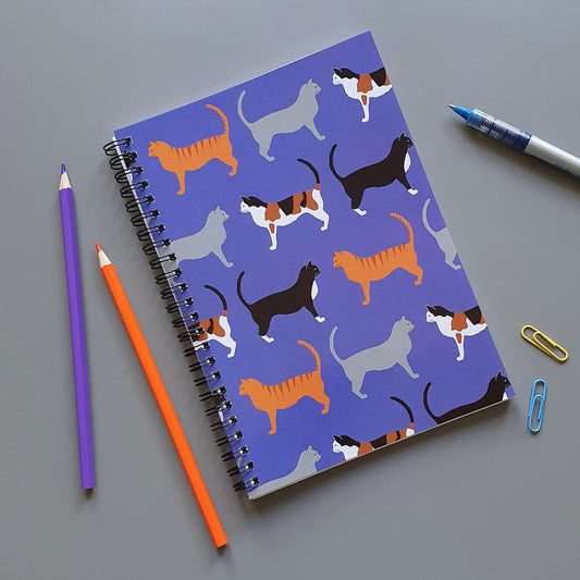 Cats A5 Wirebound notebook