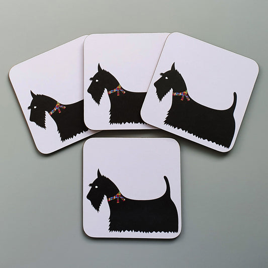 Set of 4 Scottish Terrier Coasters